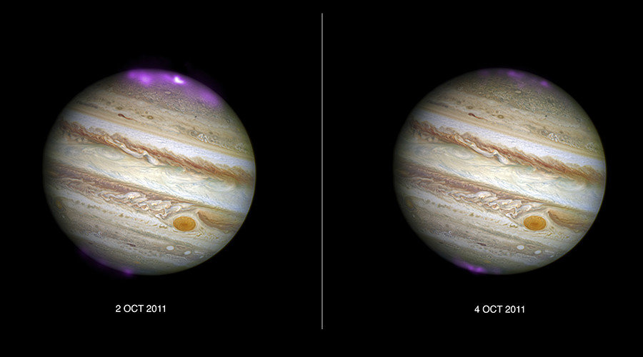 Jupiter northern lights