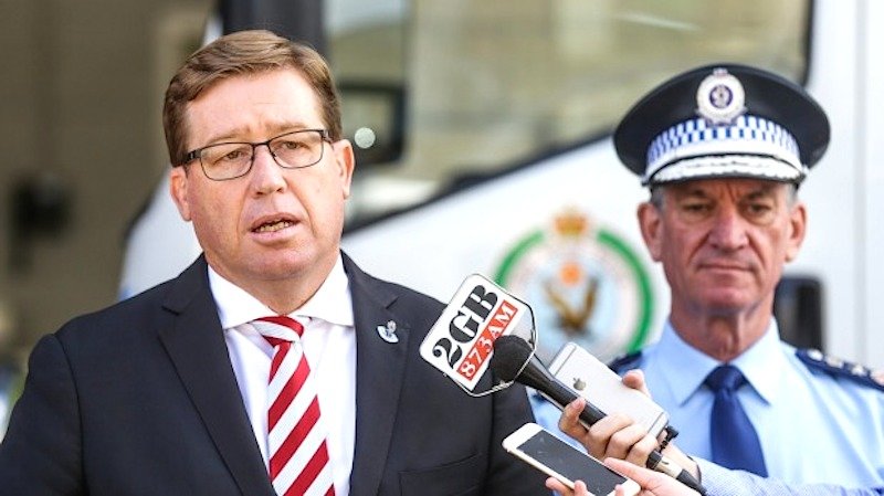 Troy Grant and cop