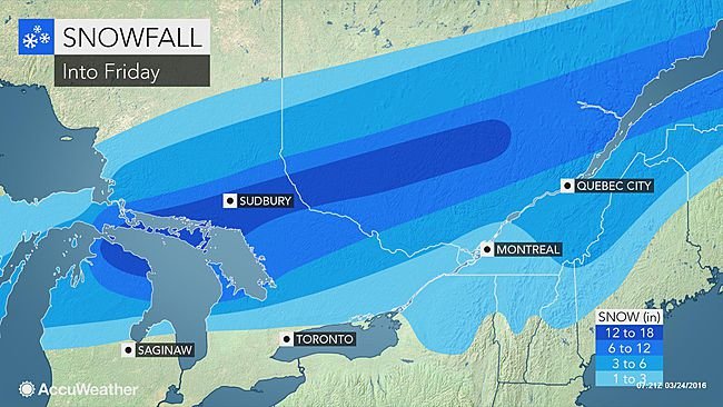 spring snow map great lakes