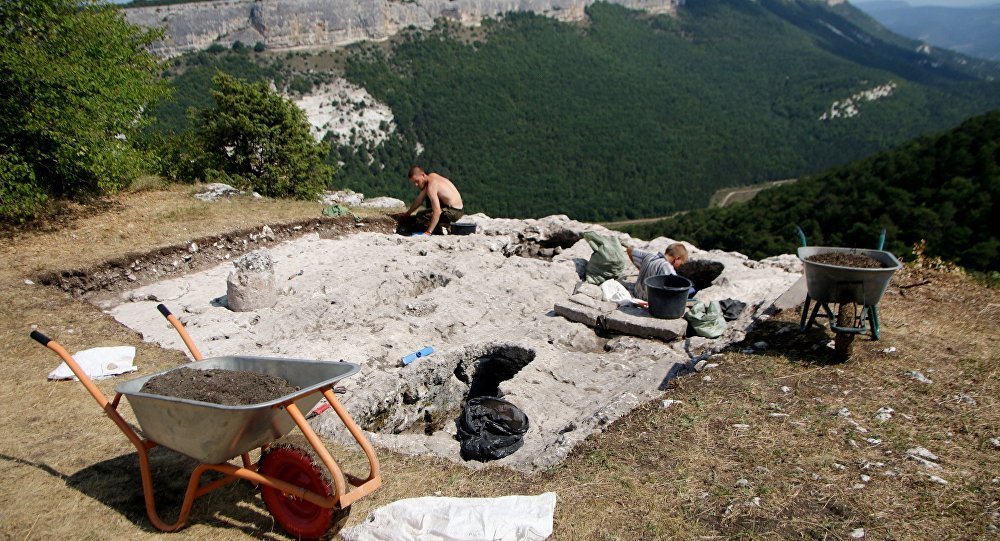 Ancient Crimea resevoir
