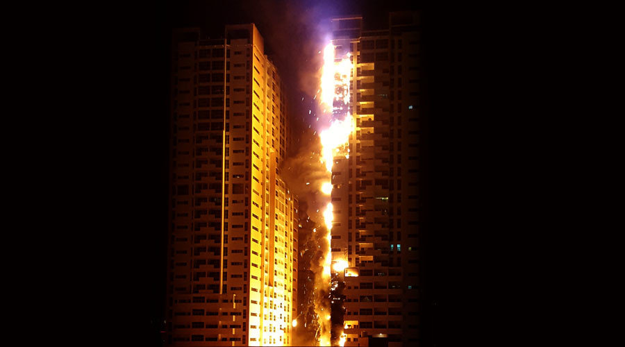 Click to enlarge UAE skyscraper fires