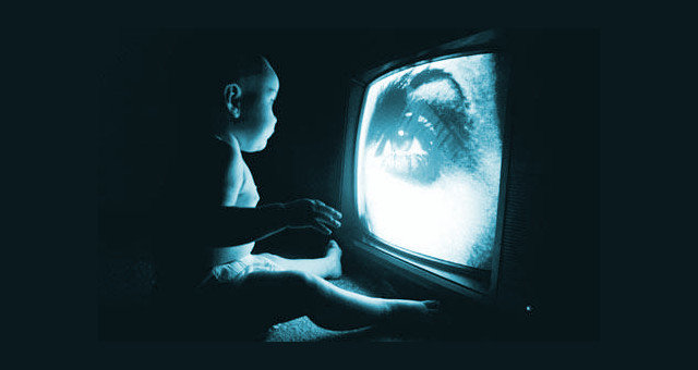 Click to enlarge baby watching tv