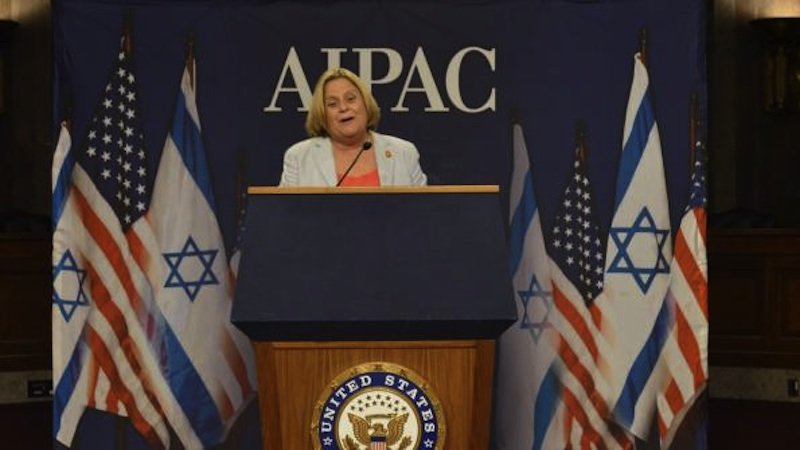 Click to enlarge Rep. Ileana Ros-Lehtinen in all her AIPAC glory