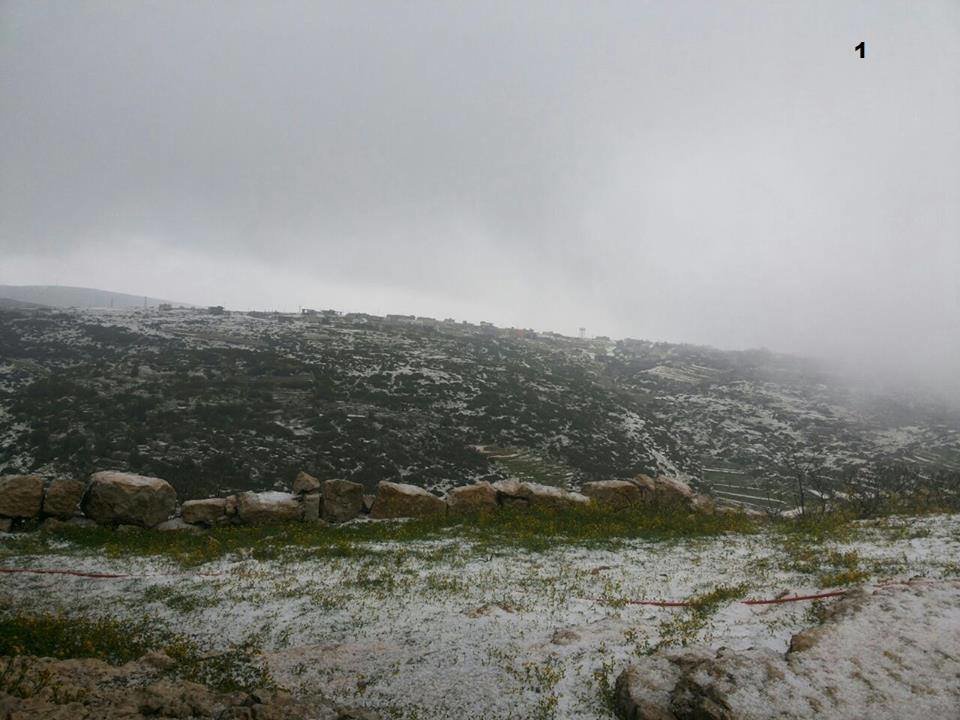 Snow in Damascus, Syria