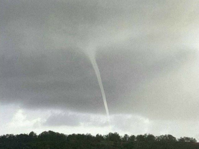 A waterspout spotted off of Torrey Pines