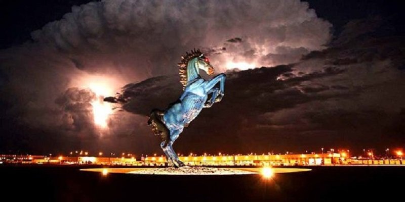 Blue Mustang