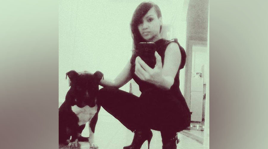 woman with dog