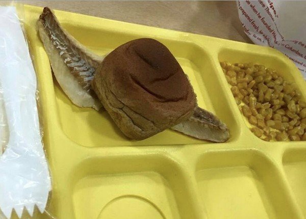 Click to enlarge English school lunch