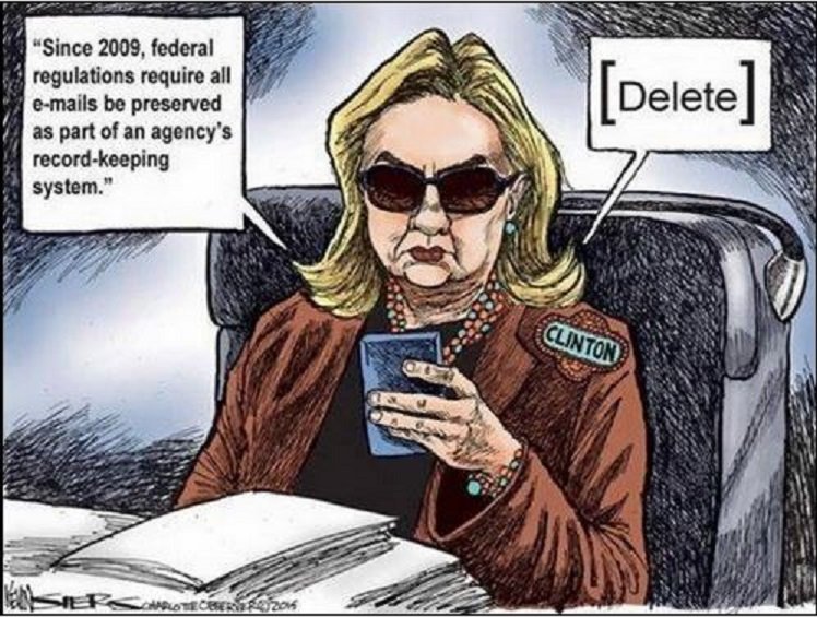 Hillary deletes