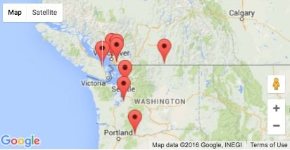 BC meteor map