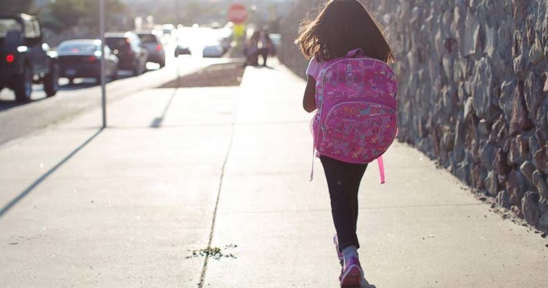 girl walking