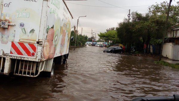 Floods in South C, Nairobi, Kenya, April 2016. 