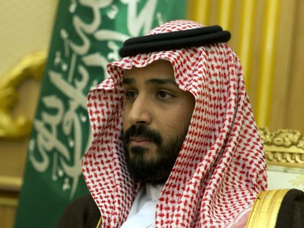 Click to enlarge Michael Fallon met the Saudi Defence Minister, Mohammed bin Salman bin Abdul Aziz, in Riyadh