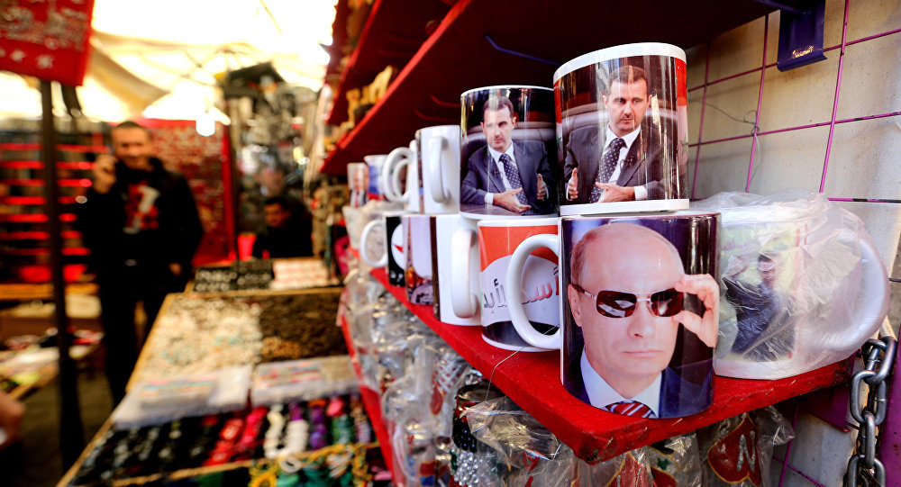 Putin Assad popular souvenirs 