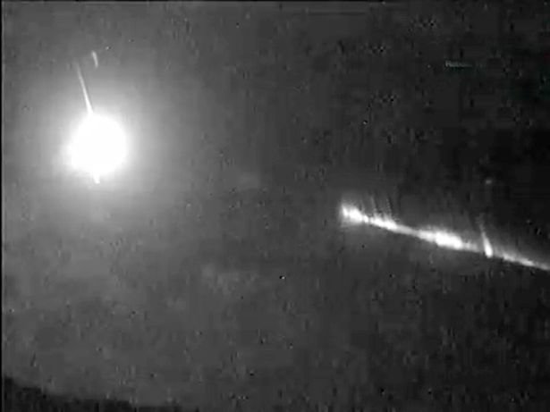 Giant fireball ten times brighter than the moon turns night into day