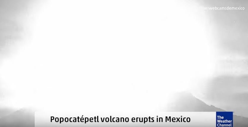 Mexico's Popocatépetl volcano erupts