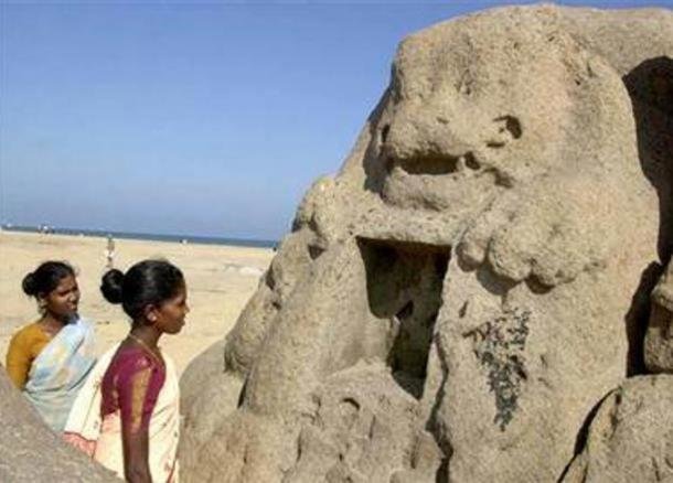 lion statue mahabalipuram india