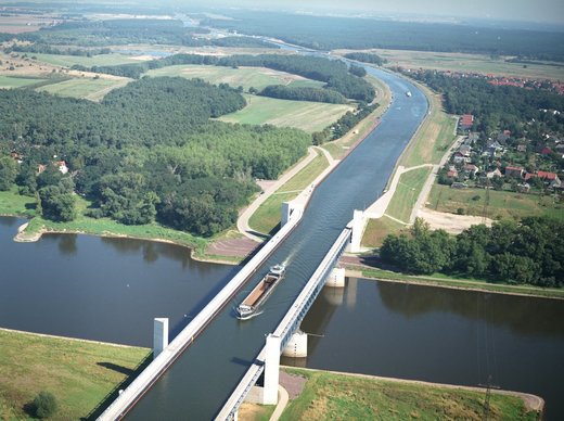 Click to enlarge Magdeburg water bridge