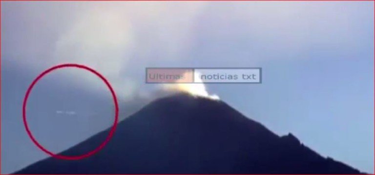 UFO at Popocatepetl volcano
