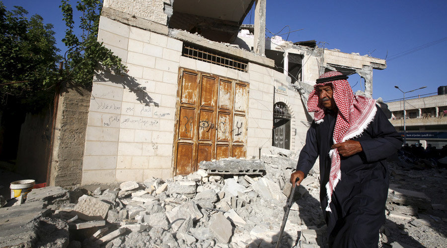 Click to enlarge Palestinian home demolished