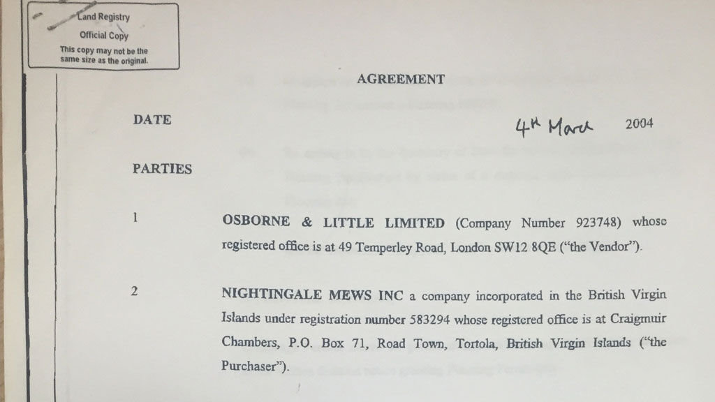 Osborne proprty contract