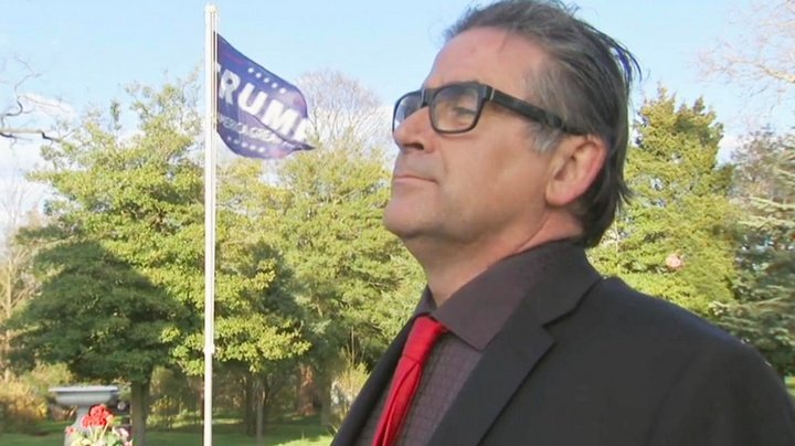 Joseph Hornick Trump flag