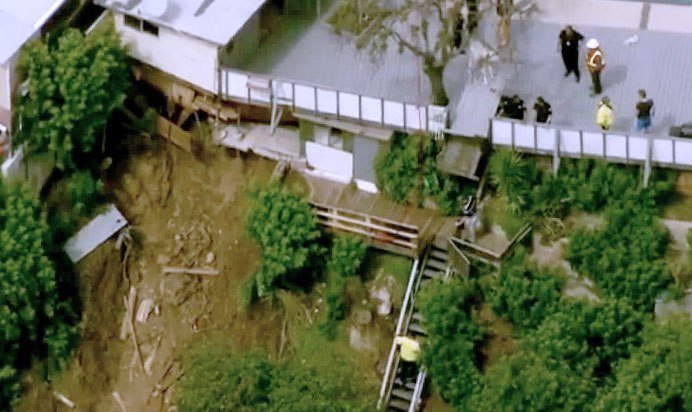 Click to enlarge San Diego landslide
