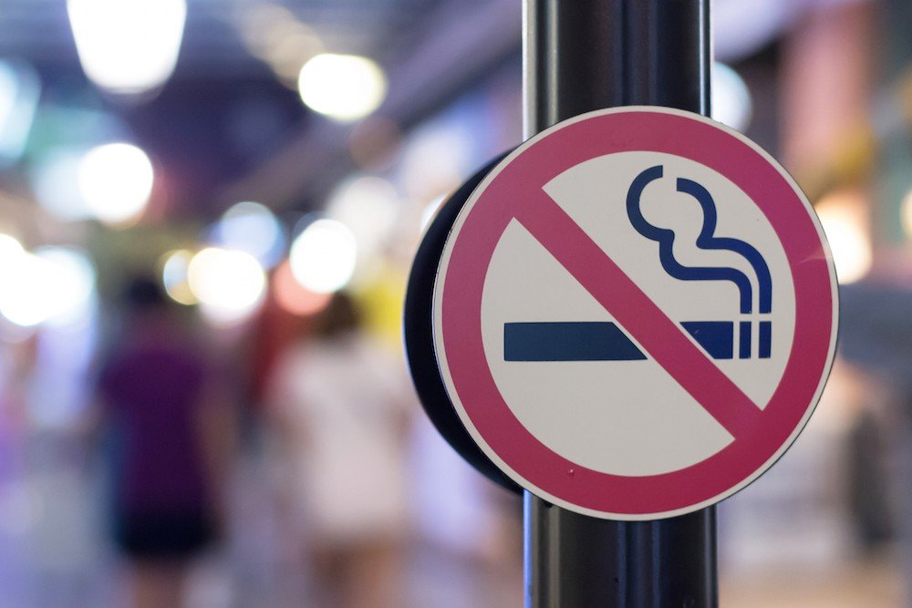 Click to enlarge no smoking sign