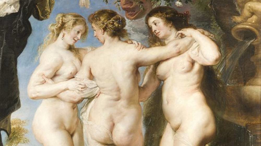 Click to enlarge naked women painting