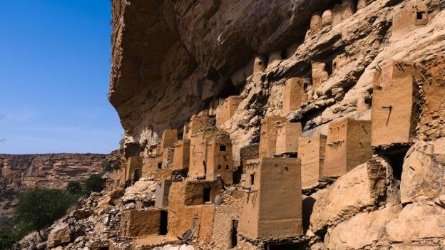 Click to enlarge cliffside village