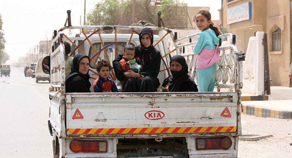 road from raqqa to palmyra