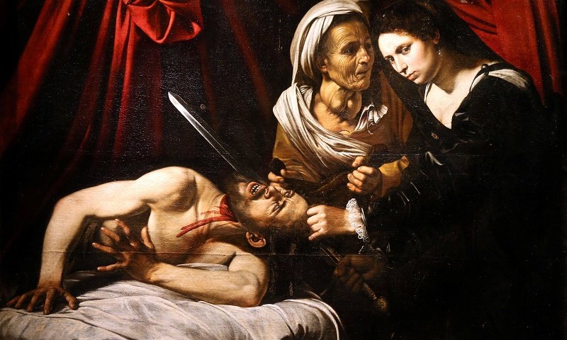 Click to enlarge Caravaggio, Judith beheading