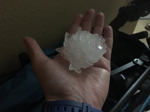 Hail in Helotes