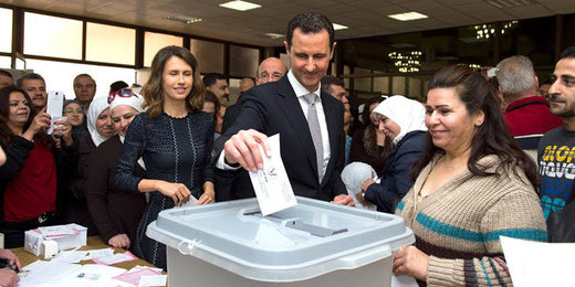 Assad votes