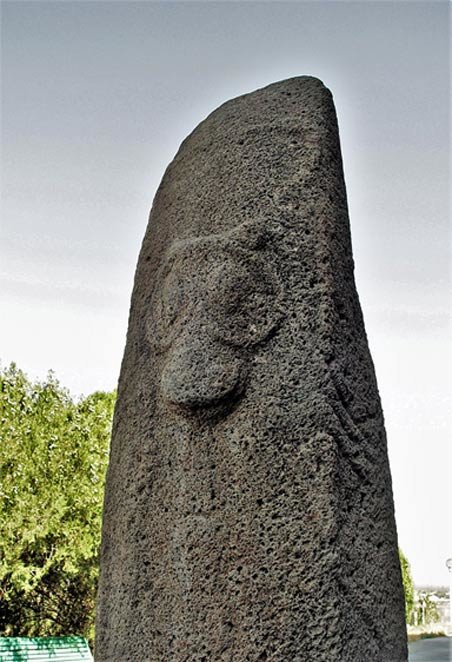 Click to enlarge vishap stele, dragon stone
