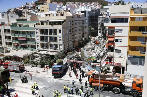 Click to enlarge Tenerife building collapse