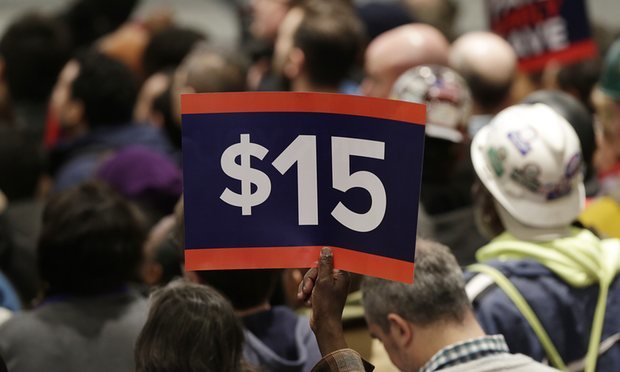 $15 wage protests