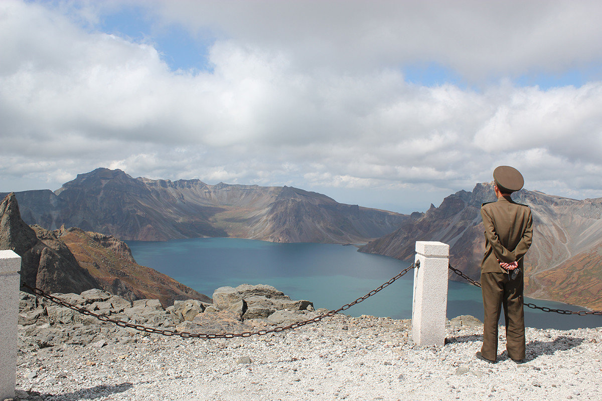 Mount Paektu in North Korea