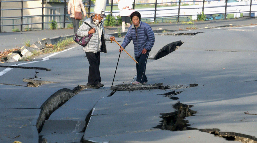 Click to enlarge Japan earthquake damage April 2016