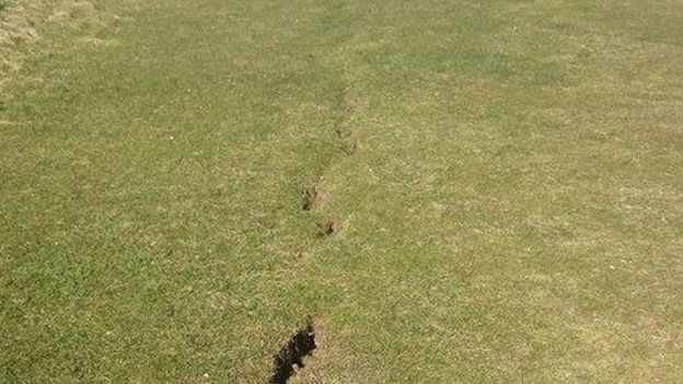 Dorset coast crack