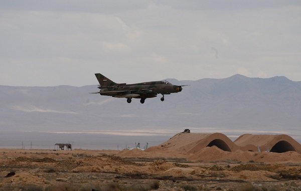Click to enlarge An aircraft of the Syrian Arab Army (SAA) Air Force