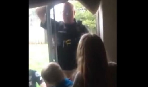 police enter home
