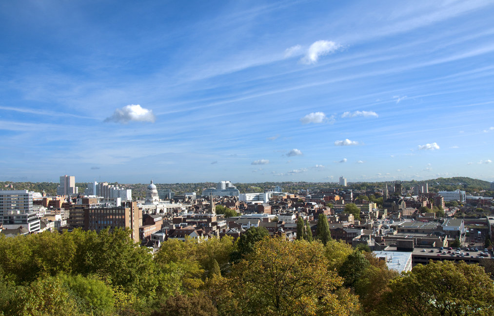 Nottinghamshire skyline