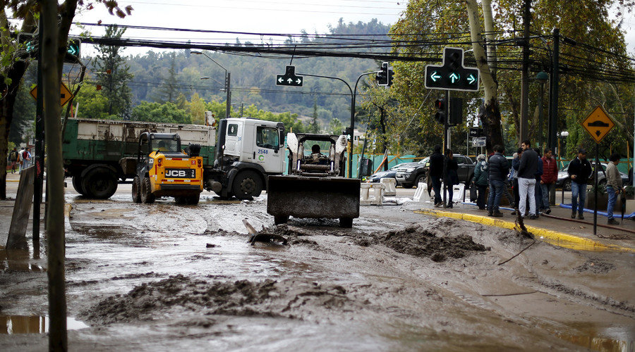 Click to enlarge Street after flood