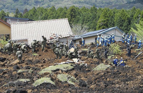 Rescue workers