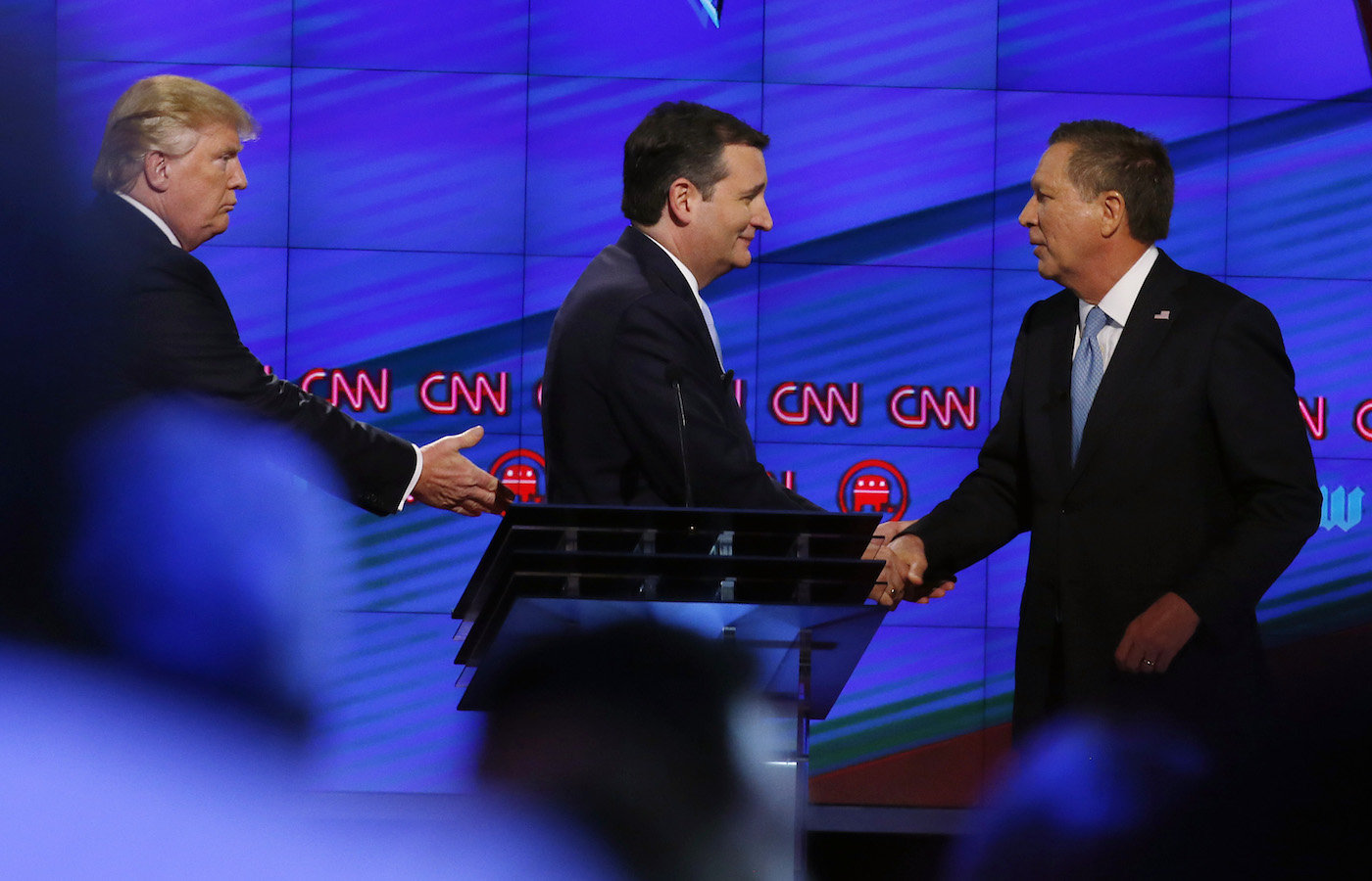 Click to enlarge Republican presidential candidates