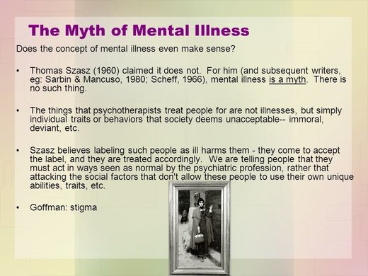 myth of mental illness
