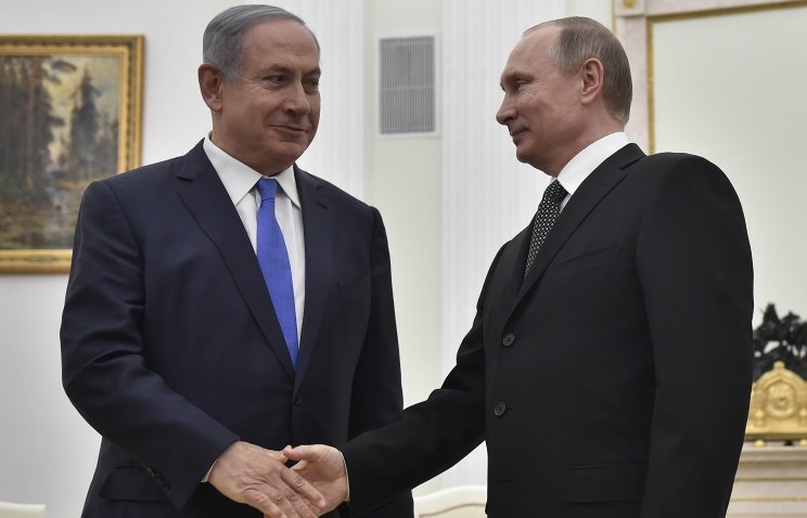 Israel's Prime Minister Benjamin Netanyahu and Russian President Vladimir Putin