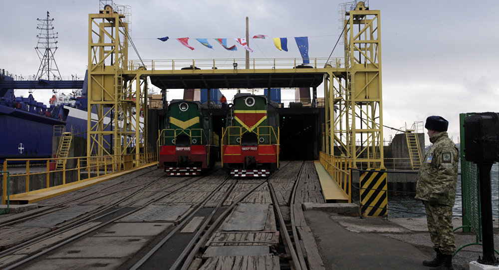 Click to enlarge Ukraine train new silk road railroad
