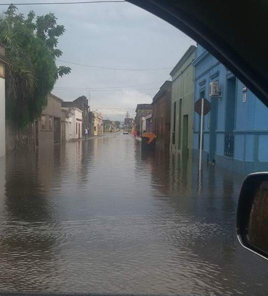Floodwater in Rocha, Uruguay
